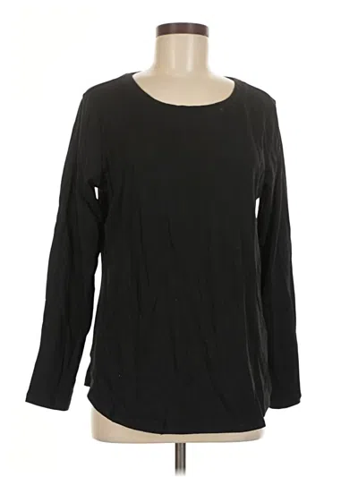Pre-owned Attitudes By Renee Long Sleeve T-shirt In Black
