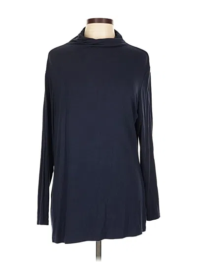 Pre-owned Attitudes By Renee Long Sleeve Turtleneck In Blue