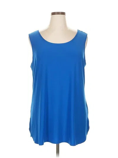 Pre-owned Attitudes By Renee Sleeveless T-shirt In Blue