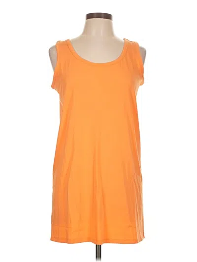 Pre-owned Attitudes By Renee Sleeveless T-shirt In Orange
