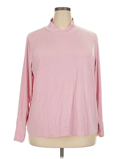 Pre-owned Attitudes By Renee Turtleneck Sweater In Pink