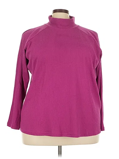 Pre-owned Attitudes By Renee Turtleneck Sweater In Purple
