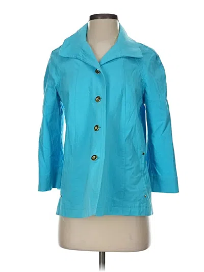 Pre-owned Attyre New York Raincoat In Blue