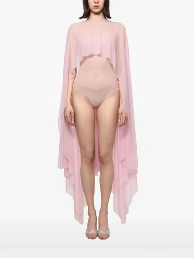 Atu Body Couture Asymmetric-hem Body In Pink