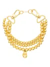 Atu Body Couture Beaded Necklace In Gold