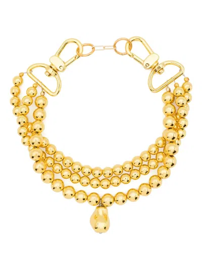 Atu Body Couture Beaded Necklace In Gold