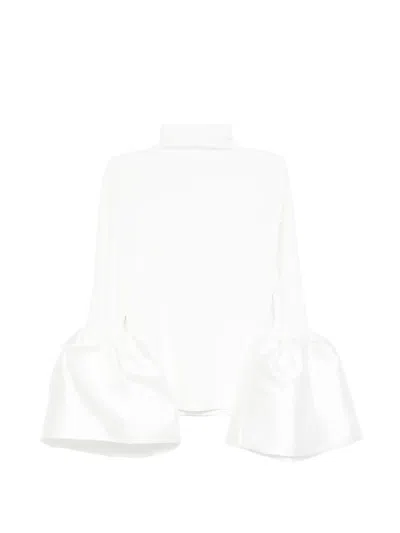 Atu Body Couture Bell-sleeve Top In White