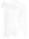 Atu Body Couture Draped-detail Bodysuit In White
