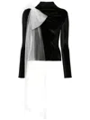 Atu Body Couture T-shirt Aus Velours In Schwarz
