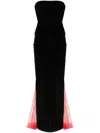 Atu Body Couture Bow-detail Velvet Midi Dress In Black