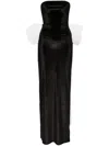 Atu Body Couture Oversized-bow Strapless Gown In Black