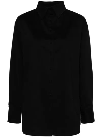 Atu Body Couture Cotton Twill Dress In Black