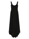 Atu Body Couture Dart-detailed Gown In Black