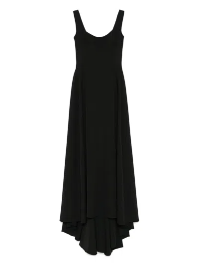 Atu Body Couture Dart-detailed Gown In Black