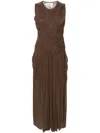 Atu Body Couture Emotional Maxi Dress In Brown