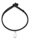Atu Body Couture Faux-pearl Necklace In Black