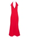 Atu Body Couture Halter-neck Button-front Maxi Dress