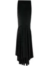 Atu Body Couture High-waisted Fishtail Maxi Skirt In Black
