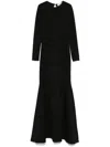 Atu Body Couture Jersey Maxi Dress In Black