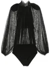 Atu Body Couture Lace Bodysuit In Black