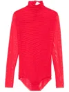 Atu Body Couture Mesh Body In Red
