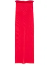 Atu Body Couture Mesh Maxi Skirt In Red