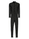 Atu Body Couture Mock-neck Lace Jumpsuit