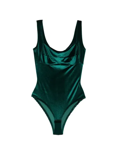 Atu Body Couture Panelled Bodie In Green