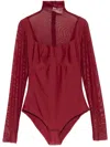 Atu Body Couture Panelled Bodysuit In Red