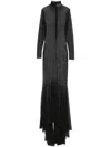 Atu Body Couture Point D'esprit Maxi Dress In Black