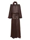 Atu Body Couture Sequin-embellished Off-shoulder Dress
