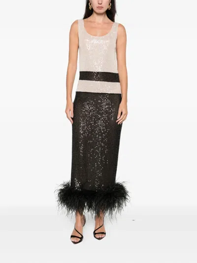 Atu Body Couture Sequin-embellishment Midi Dress In Black