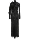 Atu Body Couture Sequinned Maxi Dress In 黑色