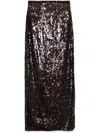 Atu Body Couture Sequinned Maxi Skirt In Brown
