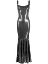 Atu Body Couture Sequinned Sleeveless Gown In Grau