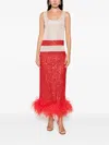 Atu Body Couture Sequins-embellishment Midi Dress In Red