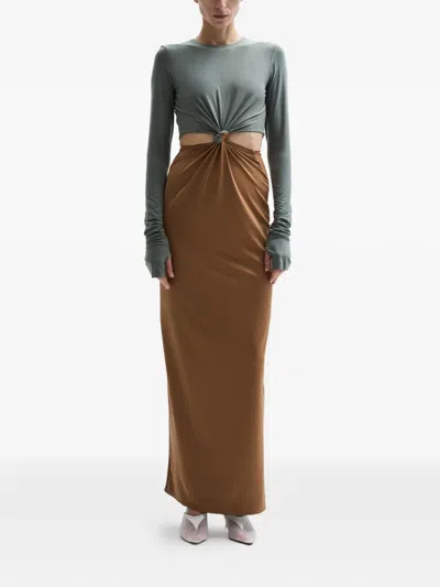 Atu Body Couture Split Ring-knot Detail Dress In Multi