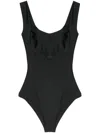 Atu Body Couture Square-neck Bodysuit In Black