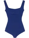 Atu Body Couture Square-neck Bodysuit In Blue
