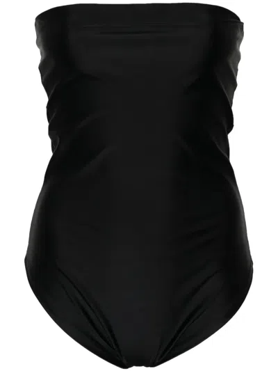 Atu Body Couture Strapless Bodysuit In Black