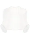 Atu Body Couture Structured-cuffs Blouse In Weiss