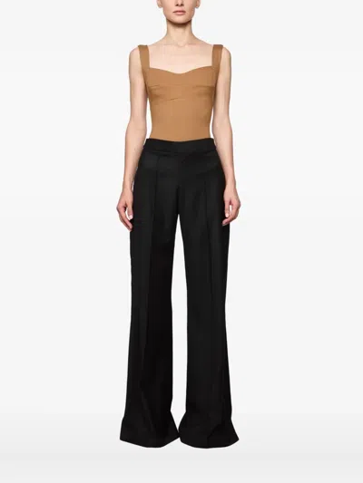 Atu Body Couture Sweetheart-neckline Bodysuit In Black