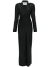 Atu Body Couture V-neck Maxi Dress In Black