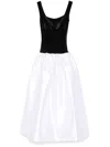 Atu Body Couture Velvet-bodice Gown In Black