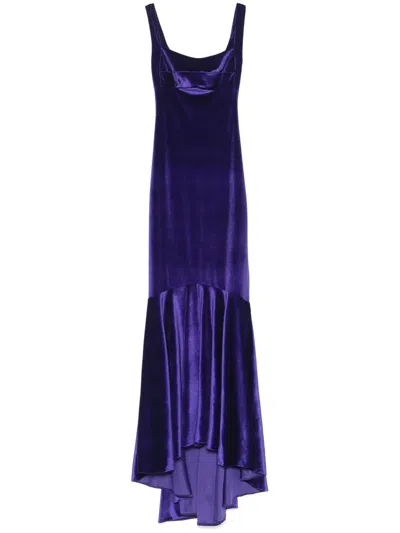 Atu Body Couture Abendkleid Aus Samt In Violett