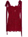 Atu Body Couture X Rue Ra Minikleid Aus Spitze In Rot