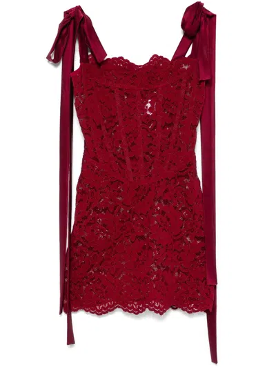 Atu Body Couture X Rue Ra Minikleid Aus Spitze In Rot