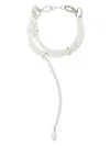 Atu Body Couture Bead-chain Choker Necklace In White