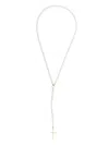 Atu Body Couture Cross-pendant Necklace In White