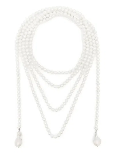 Atu Body Couture Faux-pearl Necklace In White